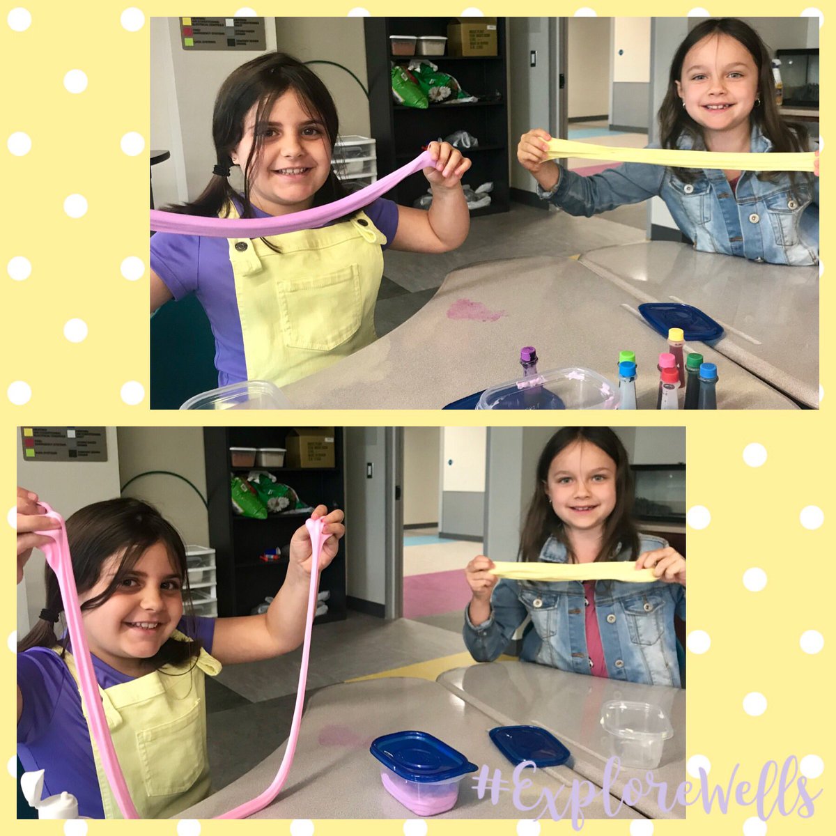 SuzanneCFISD's tweet photo. Had a βSlime-tasticβ time celebrating the great choices these young explorers have been making! They each earned 150 Compass Cash to make slime w/ the AP! Incredible kids making positive choices! @CFISDWells @CFISDWells1st @CFISDWells3rd #ExploreWells #CompassCash #PBIS https://t.co/wVGewMkwO3