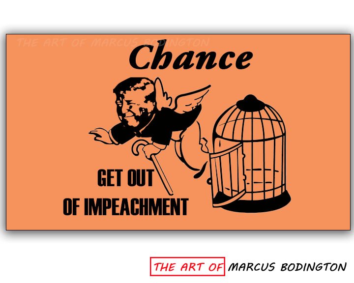 My new creation, "Get Out of Impeachment" Valid for presidential term?  Creating the the art and the stories that really impacts your life -  Marcus Bodington
 #theartofmarcusbodington