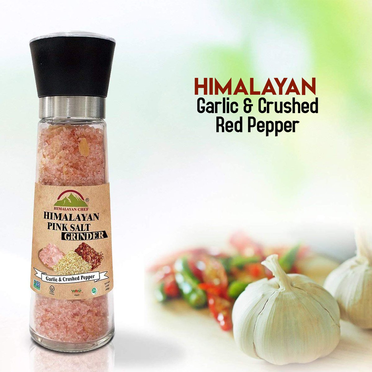HimalayanChef's tweet photo. #HimalayanChef Pink Salt Refillable #GlassGrinder, Roasted Garlic & #Crushed #RedPepper
Himalayan Chef’s products have no artificial colors, preservatives, fillers, anti-caking agents or MSG. it is free from all impurities.
Check Out>> https://t.co/NtMGVh4nud
#roastedgarlic https://t.co/wSJH7r7rYh
