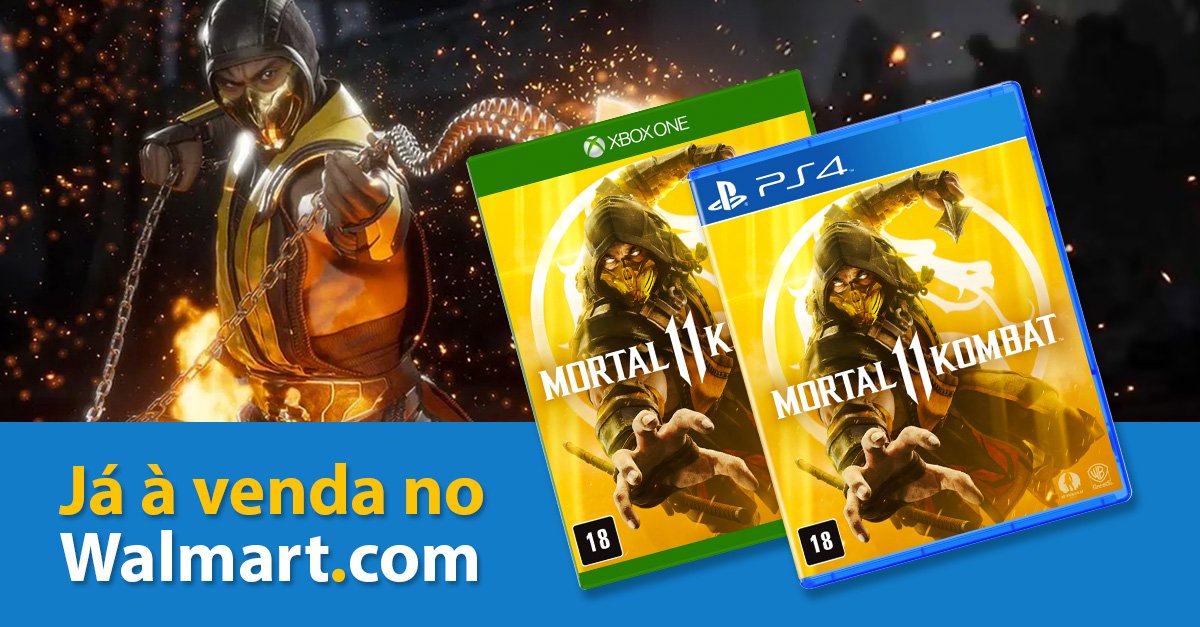 Com jogabilidade refinada, novos modos de jogo e muitos Fatalities de arrepiar, #MotalKombat11 tem tudo pra ser o melhor jogo da série. Disponível para #Playstation4 e #XboxOne, garanta já o seu acessando wal.mw/2VXQxLy