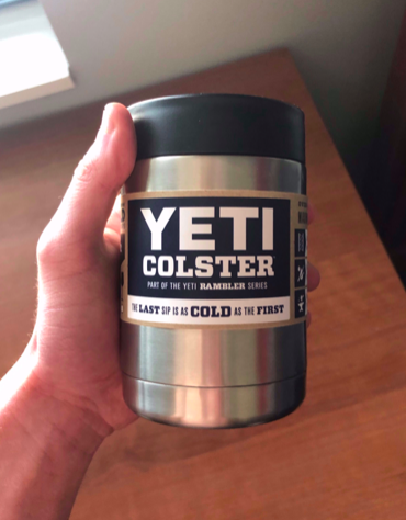SFAPaperClip's tweet photo. Item #1: Yeti Colster
This is a brand-new Yeti Colster. It can hold a variety of beverages ranging from cans to bottles. It is guaranteed to keep your drink cold from the first sip to the last! Valued at $25 :) https://t.co/WEUJ4SGITk