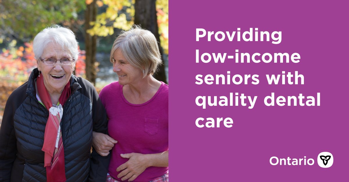 With two-thirds of low-income seniors without dental insurance, Ontario's new dental care program will protect health services that matter most. ow.ly/LRoa50rkTft