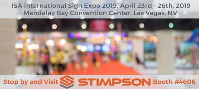We are excited for the ISA International Sign Expo starting today in Las Vegas!  #signexpo #signexpo2019