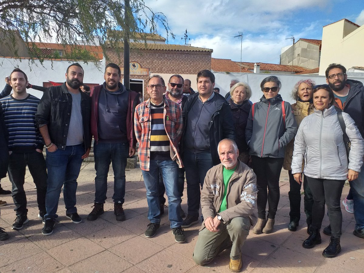 En la manifestación de las trabajadoras y trabajadores de Organic Fruit en El Campillo. Apoyando su lucha por los salarios dignos que les corresponden y por lo que tienen una huelga indefinida convocada.