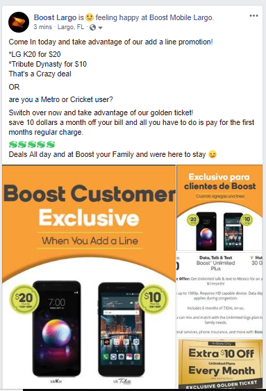 BoostMobileLargo 13220 STARKEY ROAD tweet media