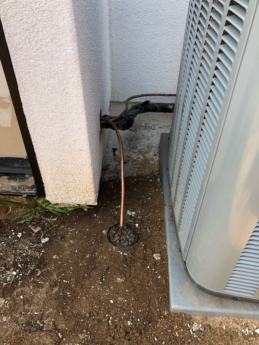 Another Happy Customer! A clean install and a new Amana 14 Sear outdoor condensing unit.