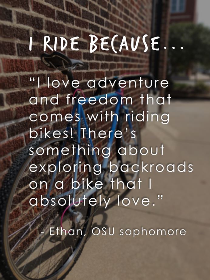 OSUgreen's tweet photo. #whyride? #BikeMonth https://t.co/kECSQ1br0M