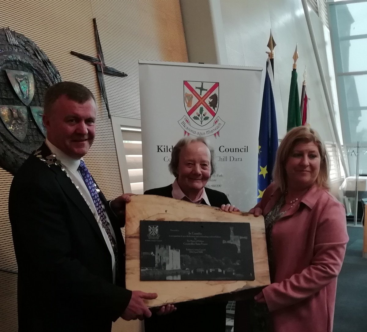 TalkToErney's tweet photo. Great to see Sr. Consilio's work at Cuan Mhuire being recognised by @KildareCoCo #Athy  #addiction https://t.co/KPFusyDFxv