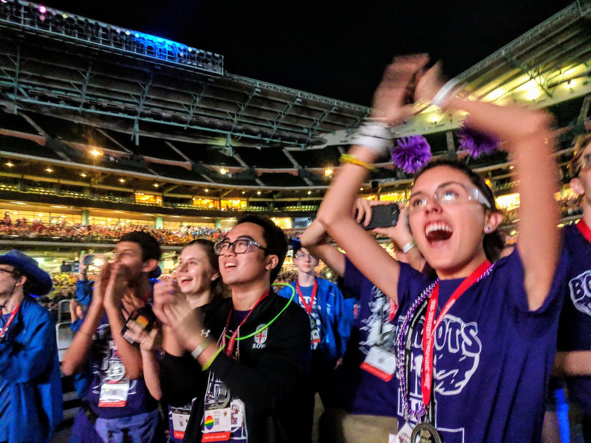 FIRSTinFlorida's tweet photo. Congratulations @3101BoomBots for being the captain of the winning alliance of the @FTCTeams Championship in Houston. Hang that Franklin Champions flag high in the pits at all of your future events! https://t.co/sav5H09mxg