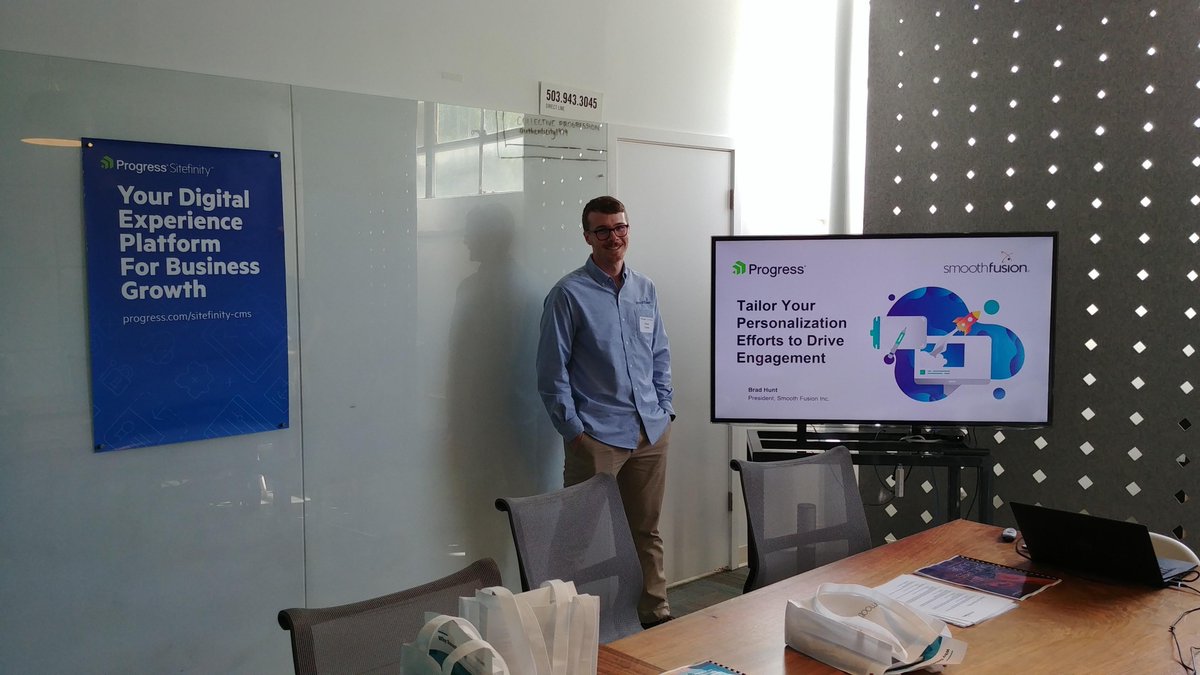 smoothfusion's tweet image. We had some fun in the Pacific Northwest in Portland and Seattle presenting with @ProgressSW and @Sitefinity about DEC and Personalization. We&apos;d like to give a special thank you to @NemoDesign and @channelmktg for helping us make these events possible.

#sitefinity #sitefinitycms