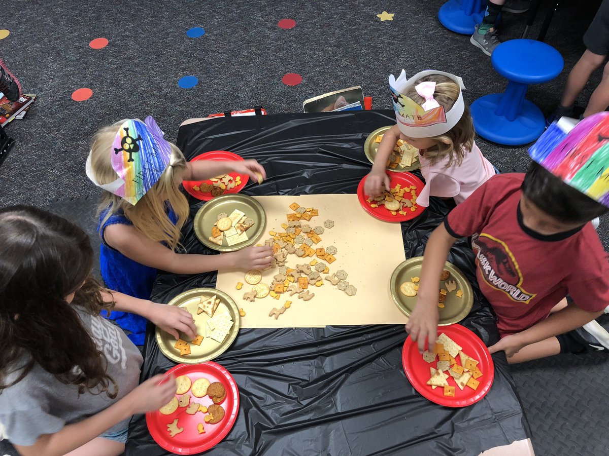 MsPlucheck's tweet photo. Eerrk, Polly wants a polygon cracker! Sorting polygons vs nonpolygons using different crackers #CESOneTeamOneDream   #piratetakeover https://t.co/fZuZM9IBp2