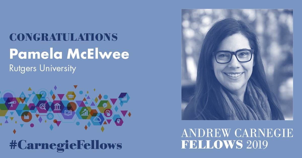 So this is exciting - really humbled to join the 2019 winners of the Andrew #CarnegieFellows awarded by @CarnegieCorp! carnegie.io/2PadiJm