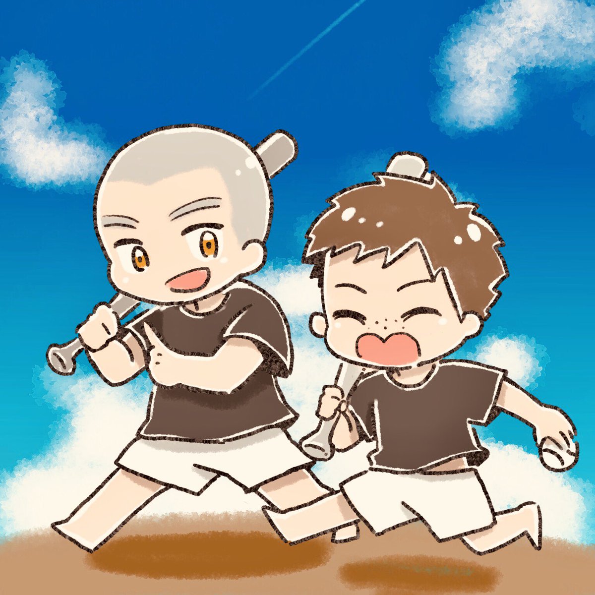 おお振りおえかき かやのおへそのイラスト おお振りおえかき かやのおへそのイラスト