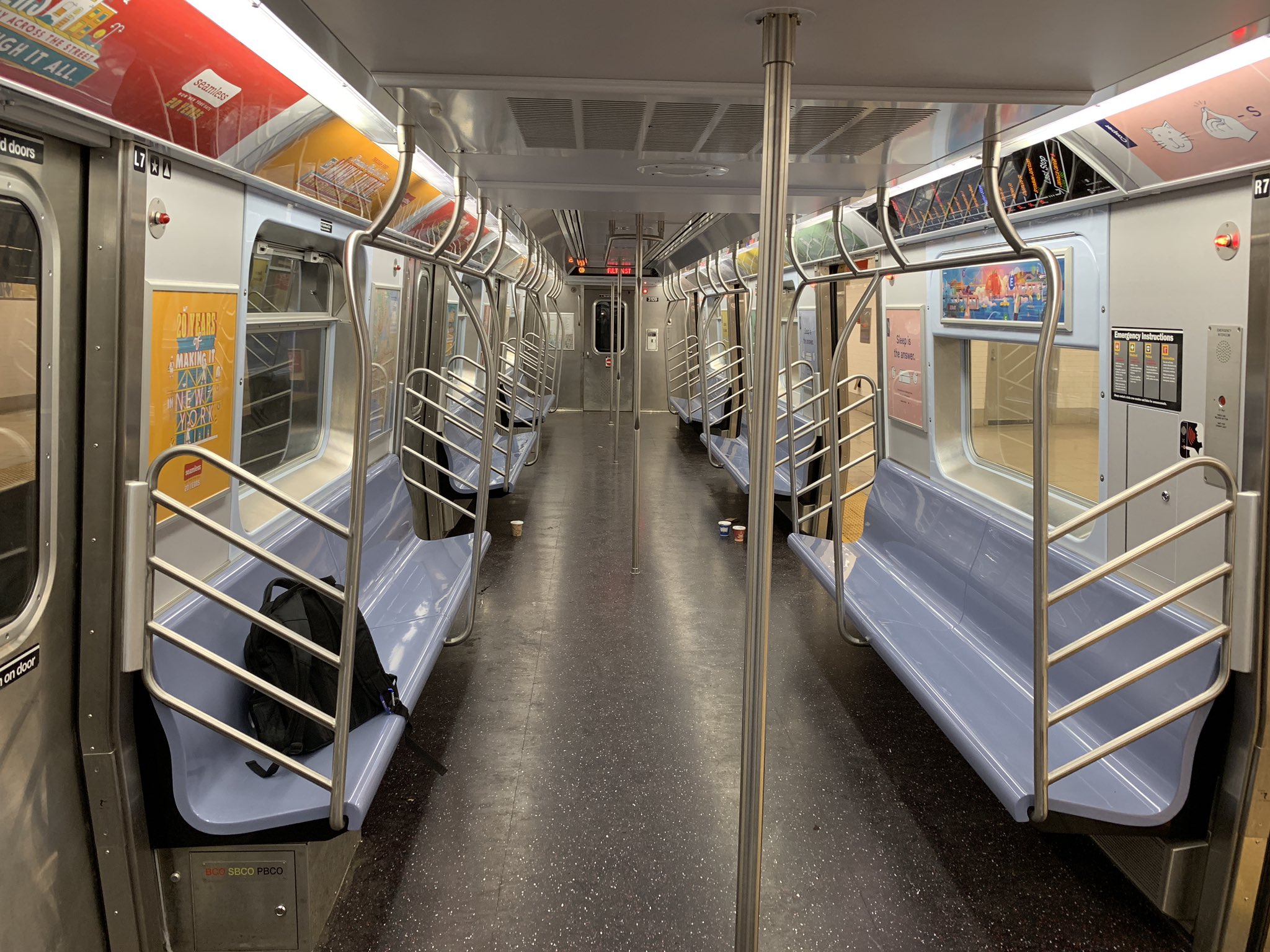 “Why do empty subway cars make me nervous?” 