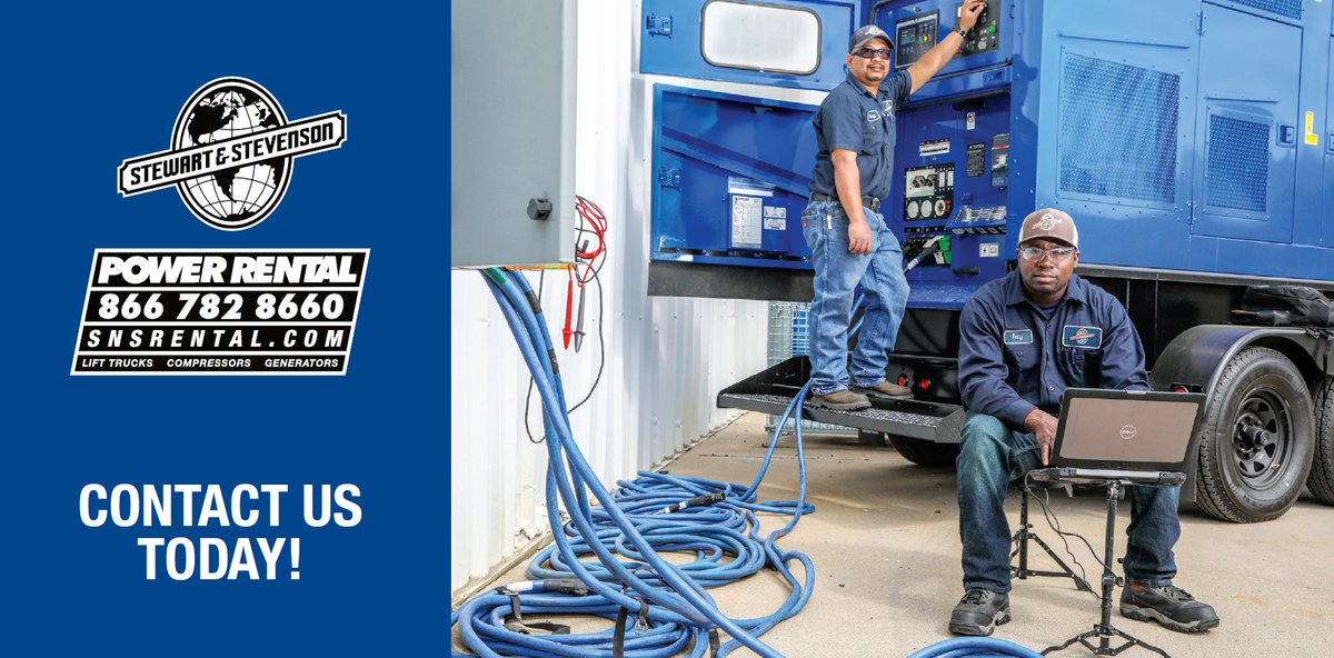 SNSintl's tweet photo. Stewart &amp; Stevenson Power Rental is in #NewOrleans for the #nationalhurricaneconference.  Stop by booth 603 and learn how S&amp;S Power Rental can help you keep  the lights on with 50-2000 kW rental generators, contingency planning  and 24/7 support. Call (866) 782-8660 today. https://t.co/aQE9K1peai