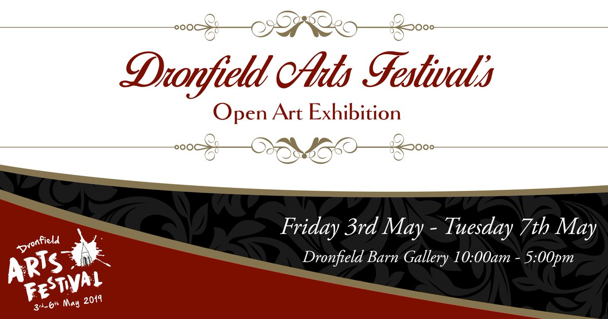 Dronfields first Open Arts Exhibition will take place over the festival weekend with over 30 local artists! For more info please visit: dronfieldartsfestival.co.uk/event/open-art… <a href="/DronfieldBarn/">Dronfield Hall Barn</a> <a href="/YourDronfield/">Your Dronfield</a> <a href="/Sheffieldis/">#Sheffieldissuper</a> <a href="/promderby2/">DerbyshirePromo2</a> #artist #exhibitions #localartist #Derbyshire