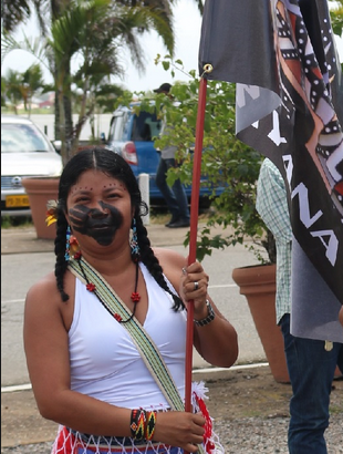 kalinyaSR's tweet photo. Jupta Lilian Itoewaki, representative of the #Indigenous pples of #Suriname, is also attending the  #UNPFII18 #Kaikoesie #Kalinya  #Wayana #Lokono #nothingaboutuswithoutus https://t.co/53TX9SuaL5