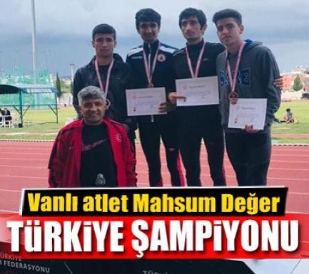 Mersin’de düzenlenen Liseler Arası Atletizm Türkiye Şampiyonası’na Van adına katılan, Gençlik ve Spor İl Müdürlüğü Atletizm Sporcusu Mahsum Değer, 3 bin metre genç erkekler kategorisinde 8.40’lık derecesi ile Türkiye Şampiyonu olarak altın madalyanın sahibi oldu.
#vanvakfı