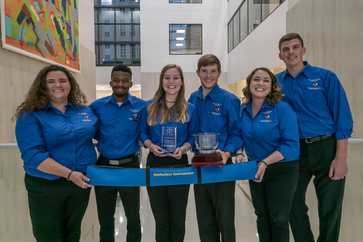 Congratulations to the students of Texas A&M University-Corpus Christi who came in second place in the Baccalaureate Degree Division at the 2019 NSPS - The National Society of Professional Surveyors Annual Student Competition! #TSPS #StudentCompetition