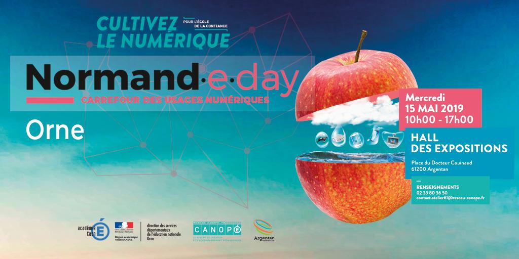 canope_61's tweet photo. ‼️Inscrivez-vous‼️#Normandedays2019 🍏🍎avec l'Atelier @Canope_61 et la @dsden61 
Le rdv départemental du #numérique éducatif avec des ateliers, des témoignages (et un food-truck 🍕). #robots 🤖, #webradio, #EscapeGame , éditeurs ...
Inscriptions ➡️ https://t.co/EkqezUqYYZ https://t.co/CaIkrmPa4r