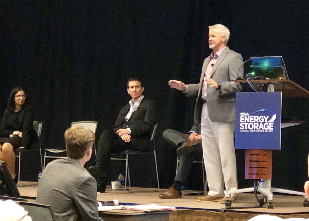 VikingColdSolut's tweet photo. Collin Coker @storage_ESA #ESACon19 sharing how @VikingColdSolut's Thermal Energy Storage is #energystorage + #efficiency and how we're bringing added #sustainability to #utilities, #microgrids, and the global #foodsupply. https://t.co/yXIFOrJND3