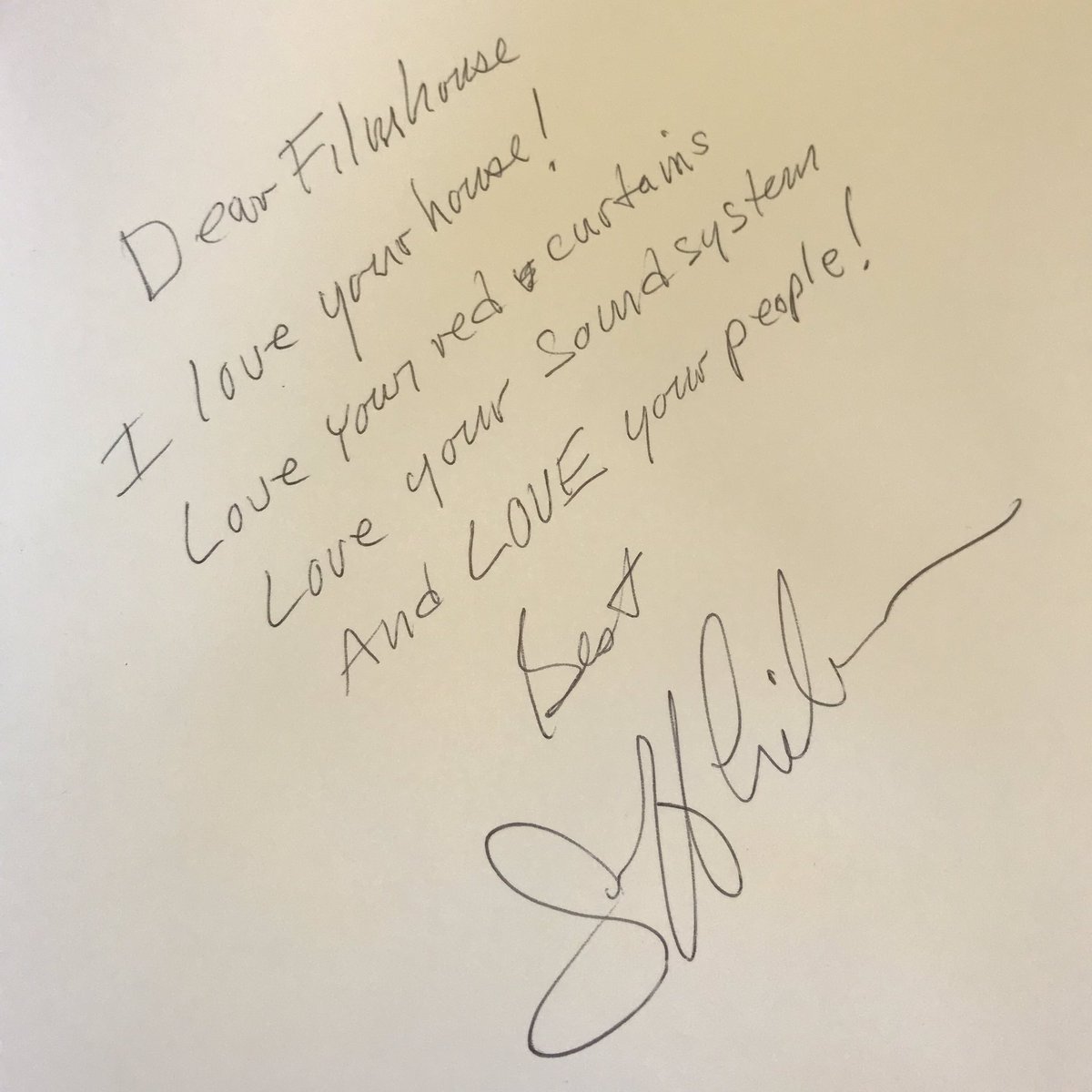 Filmhouse's tweet photo. When #JeffLieberman signs your visitor book during @deadbydawnfest 💀🤗 https://t.co/Jc3pgVu1q4