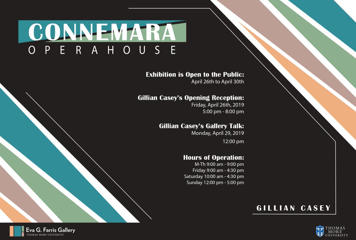 ThomasMoreKY's tweet photo. The next senior art exhibit opens on April 26 in the Eva G. Farris Art Gallery. Works from Nicole Blanchard &amp; Gillian Casey are set to be featured! https://t.co/6N8Qe9JxRO