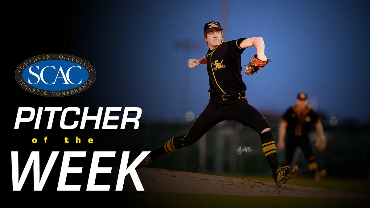 SUPirates's tweet photo. Sophomore Austin Smith Earns #SCAC Pitcher of the Week!!
#HereWeGoBucs #SCACpotw #SUPirates https://t.co/GG3BrW6Dxr
