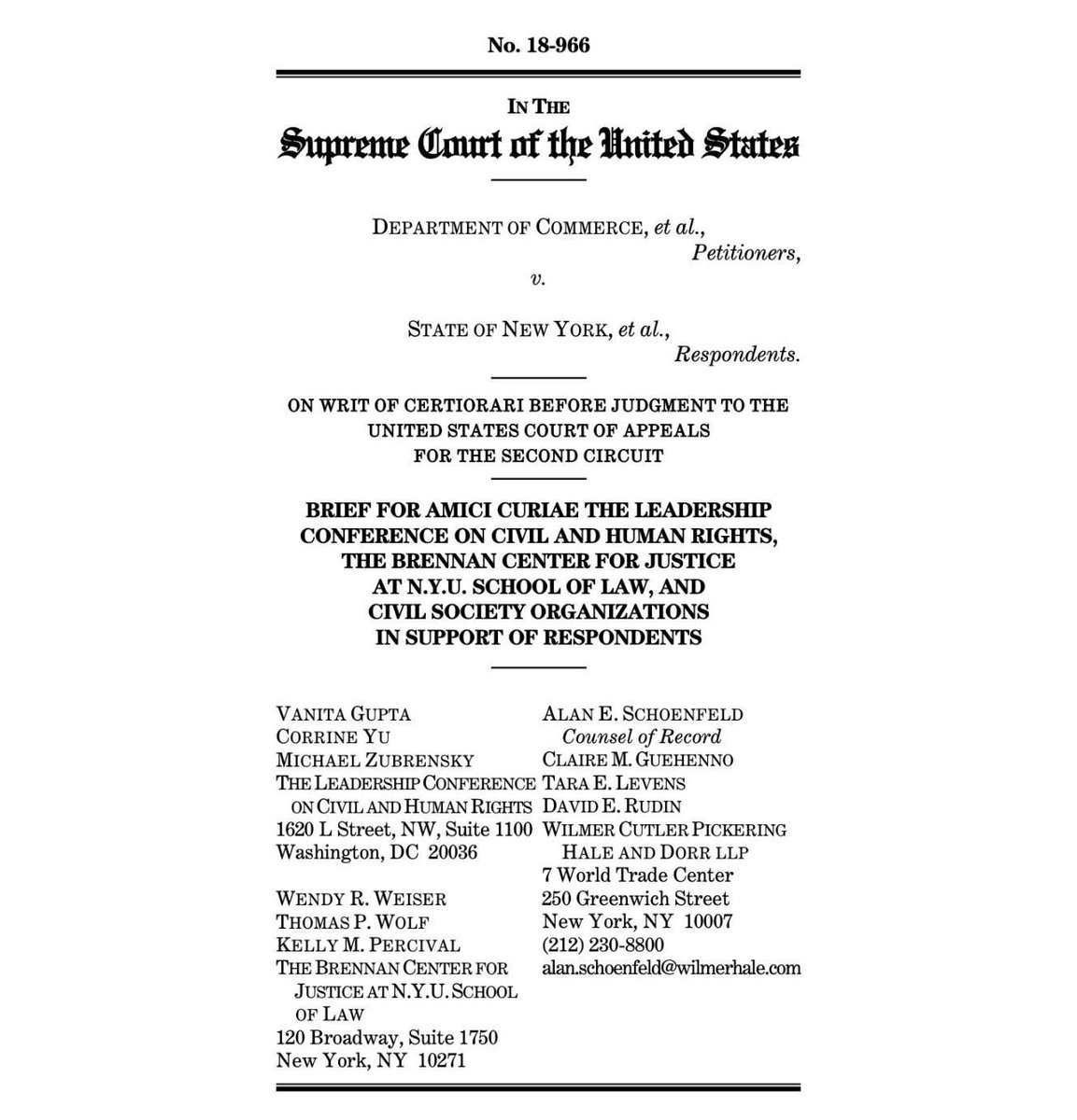 As SCOTUS hears arguments today, a reminder that @AFSCME + 175 other orgs joined @civilrightsorg and @BrennanCenter to urge the Supreme Court to strike the new, untested, and unnecessary #2020Census citizenship question. Read: https://afsc.me/2GvpC3a #CountMeIn