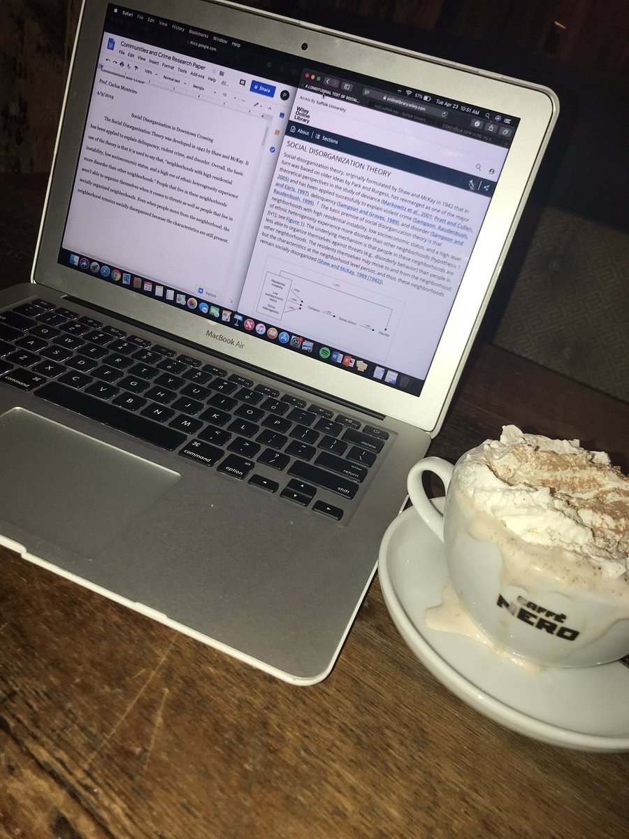 SUOLParis's tweet photo. Catching up on some work in between classes. One of my favorite places to do this is Cafe Nero! It’s conveniently located steps away from campus. #suffolksaidyes https://t.co/F8HlzKKvlT