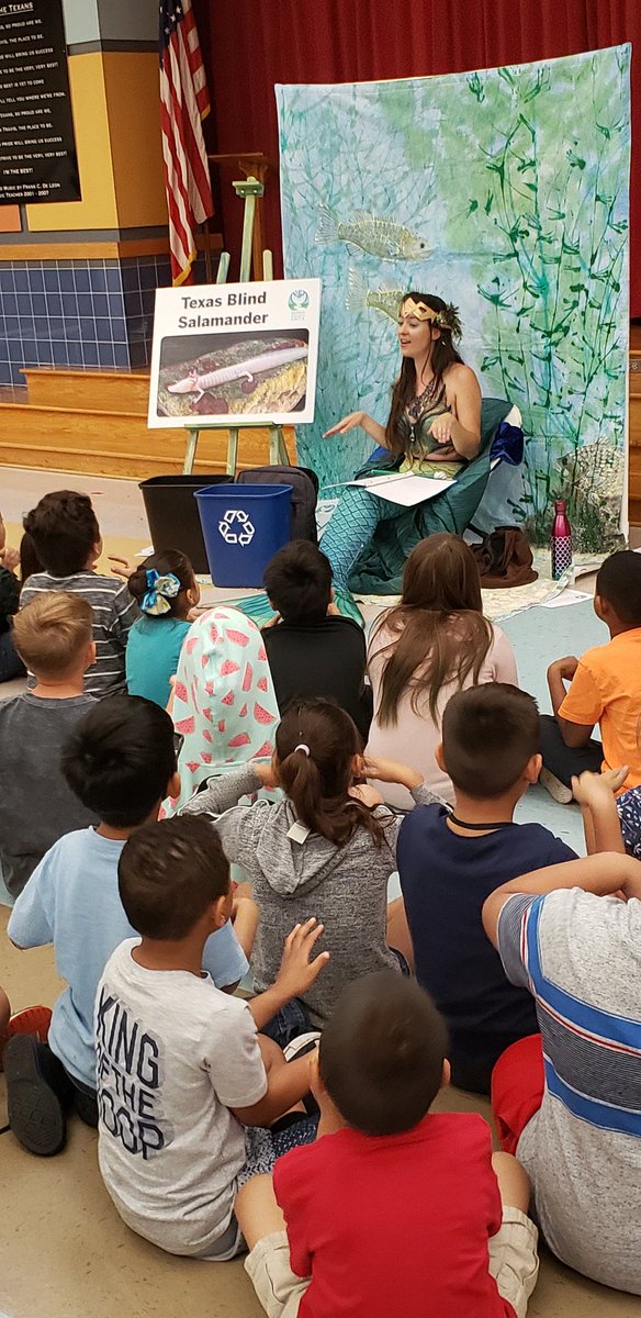 HambysHive's tweet photo. Thank you @MermaidSocSMTX for talking to our @SanMarcosCISD @Travis_SMCISD k-2nd graders about protecting our local ecosystem &amp; native wildlife. #HambysHive https://t.co/Q2Lkmfi2oG