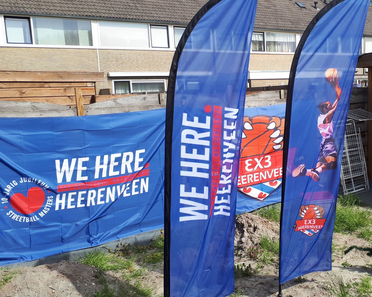 #StreetballMasters #Heerenveen is getting closer. 67 days until #tippoff . The promo flags have arrived. Be part of our 10 years anniversary and sign in at play.fiba3x3.com <a href="/3x3NL/">3x3 Basketball Netherlands</a> <a href="/FIBA3x3/">3x3 Basketball | FIBA3x3</a>