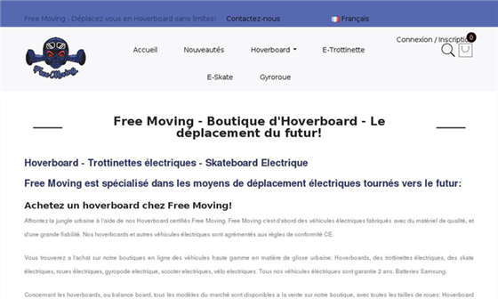 GuideTransport's tweet photo. Free Moving - Vente d'hoverboards et de trottinettes électriques https://t.co/PD59XLdz4V https://t.co/A2wHkB9wv0