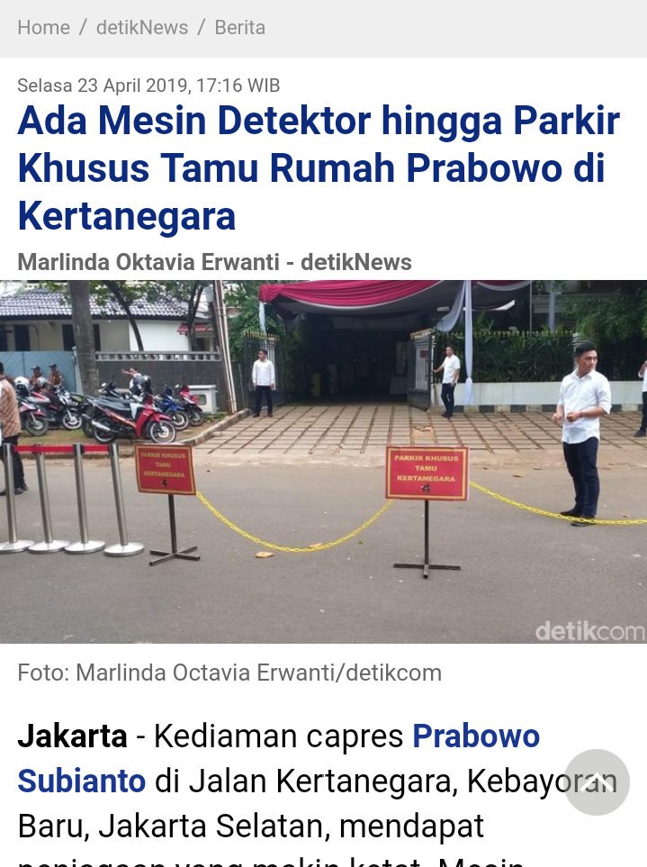 Keberadaan Paspampres di kediaman Kertanegara, semoga bukan untuk tujuan mengisolir Prabowo dari pihak-pihak yang disebut LBP tidak berpikir rasional

Mengisolir berarti memutus dan lebih pada agenda 'menekan' kedepannya

Dan meredam potensi Prabowo menjadi ikon (simbol)