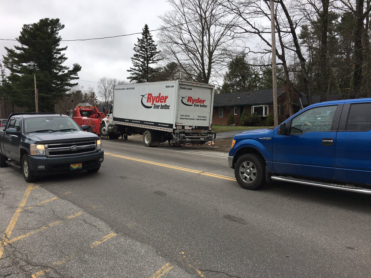 The female who has been transported was a passenger in the vehicle that was struck by the box truck. I’m also told that that vehicle is likely totaled.