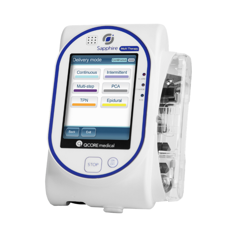 QCoreMedical's tweet photo. Sapphire’s full-color touch screen allows for a clear display of crucial details with the added benefits of versatility, reliability and faster, easier operation. Learn more at: https://t.co/0jzpH3HIeS #patientsafety #drugdelivery #healthtech https://t.co/HTkIggnFyF