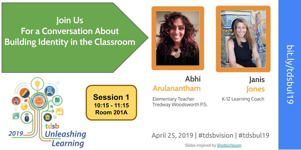 Last year the conversation started with a name.  Come join us as we continue the dialogue about identity and the impact in the classroom. #tdsbul10 #tdsbvision