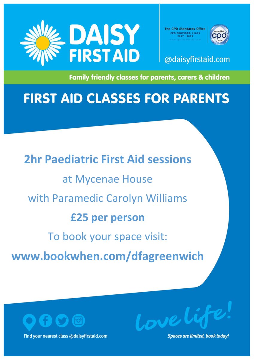 MycenaeHouse's tweet photo. #Paediatric #FirstAid with @DFAGreenwich here this Sat 27th April, providing easy to remember First Aid skills, aiming to give parents &amp; carers confidence without the fright factor. Book your space via https://t.co/1oZd24hRjH #Blackheath #Greenwich https://t.co/PwELkITANV