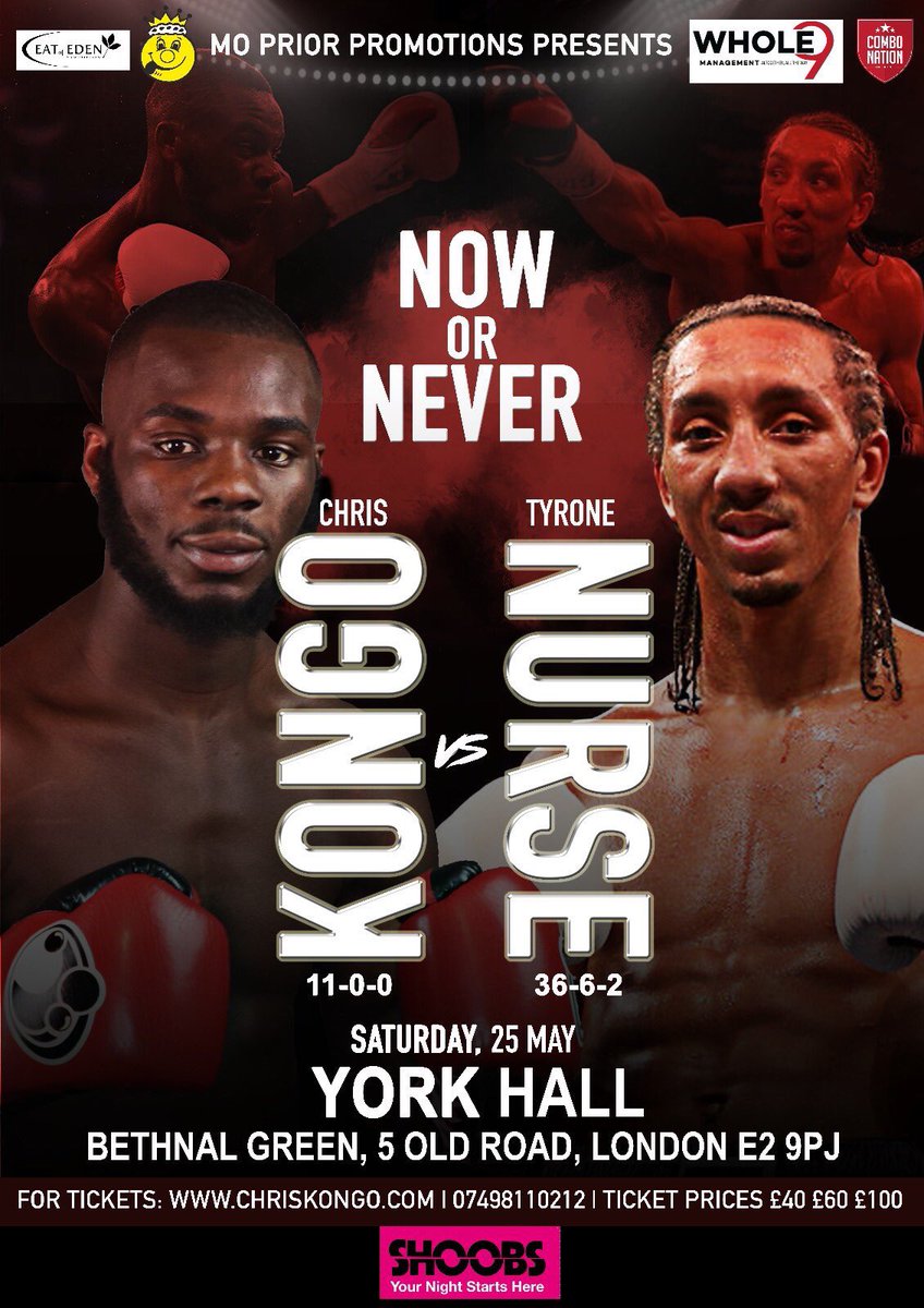 🎶 | “Did you see what I done, came as a prospect, fought like a Champion...”

In case you’ve somehow managed to miss it, our man <a href="/2SlickChris/">Chris Kongo</a> will be stepping up against former British champion <a href="/TyroneNurse/">Tyrone Nurse</a> in an incredible fight at small-hall level!