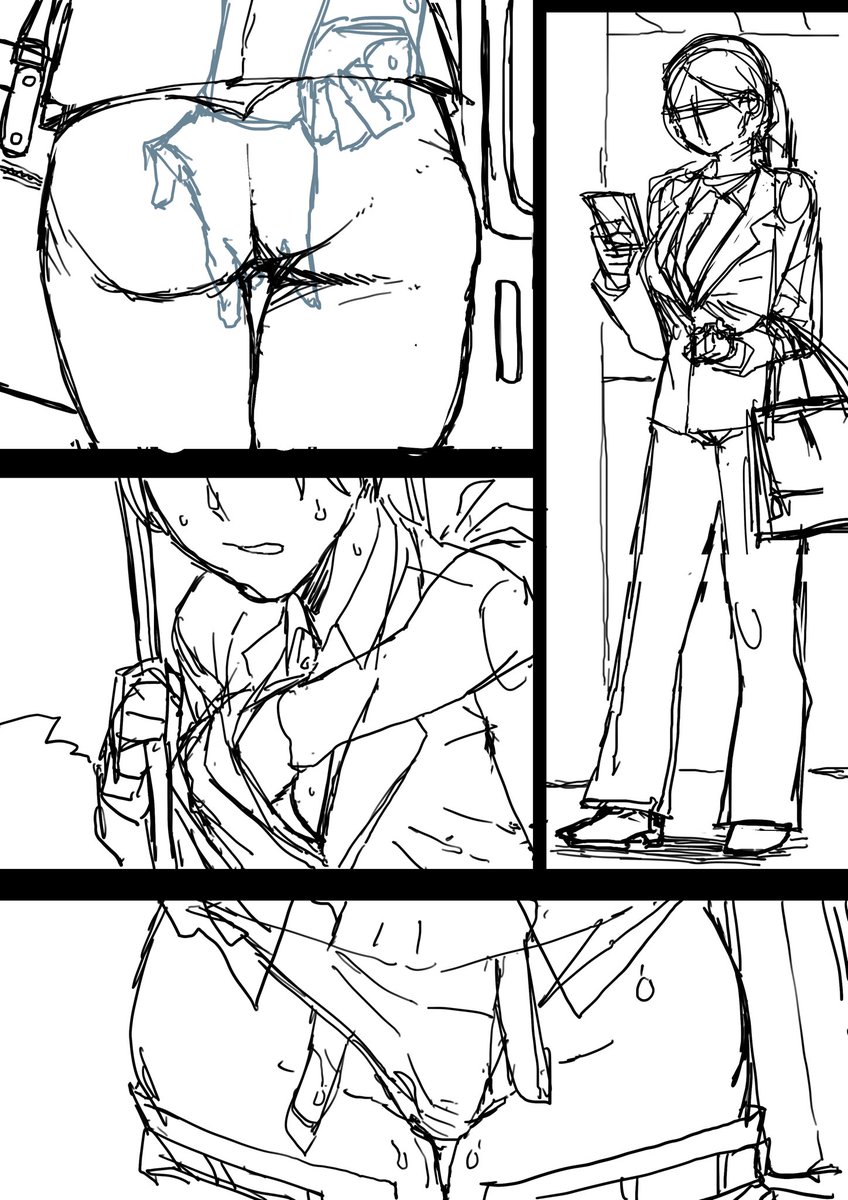 明日は痴漢モノを単発で描く予定 