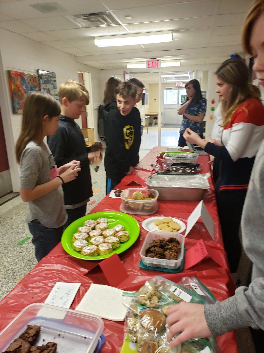 ShieldJanet's tweet photo. #WeBakeForChange. Our bake sale round one! Lots of yummy treats. https://t.co/N8wd97D9rh