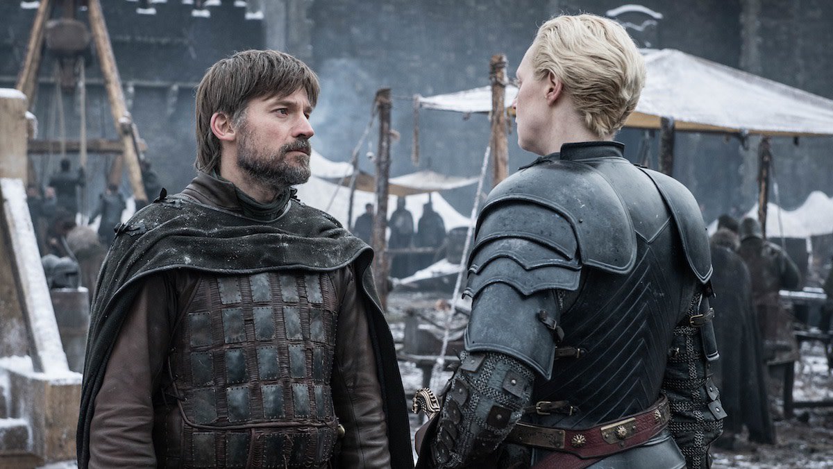 nerdist's tweet photo. The top 7 Jaime and Brienne moments in #GameOfThrones: https://t.co/sggdvLLOgf https://t.co/7BPc3fek7a