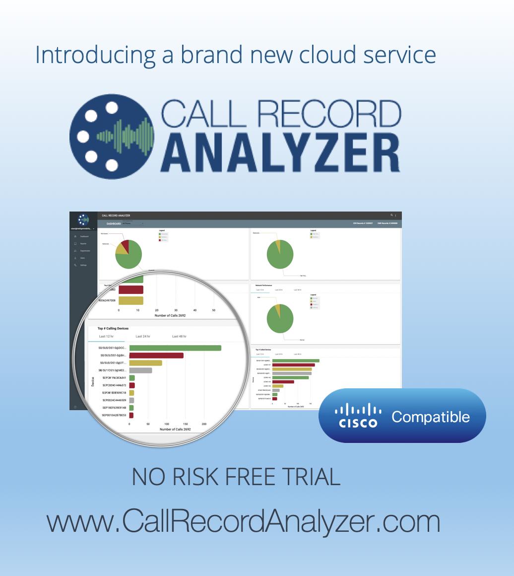 cranalyzer's tweet image. CRA has proven very valuable with our health care clients - Especially with their clinical department staff that run department call reports - See how CRA can help. #cisco #ciscoUC #cdr #cmr #cloudautomation callrecordanalyzer.com/cra-for-custom…