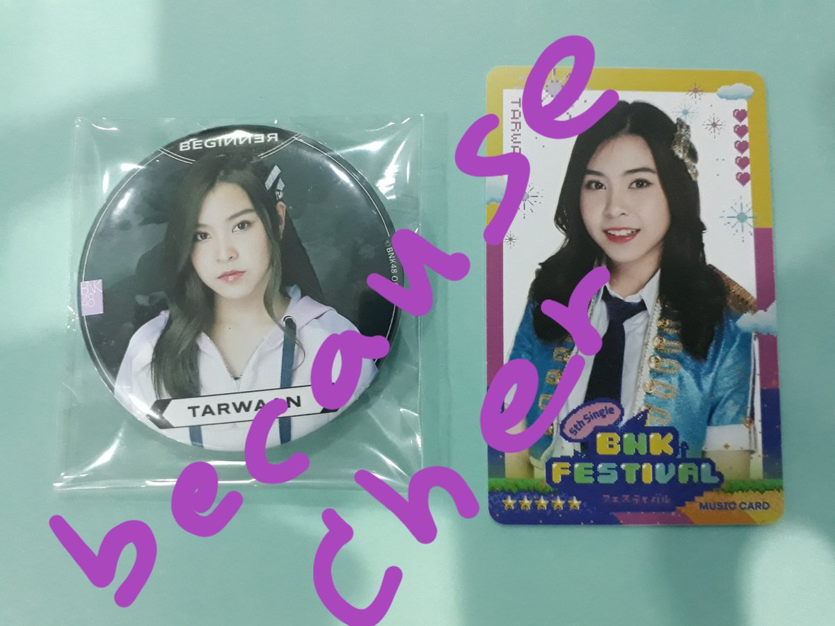 because_Cher's tweet photo. เข็มกลัดBeginnerตาหวาน #TarwaanBNK48 #TarwanBNK48 240 จูเน่ #JunéBNK48 210
Magnet Beginner น้ำหนึ่ง #NamneungBNK48 150
ที่รองแก้วมายยู #MyyuBNK48 45
Music card ยังไม่ขูด ตาหวาน20 วิว10 #ViewBNK48 แผ่นซิง4และ5 แผ่นละ10
#becCreview ค่าส่ง ลทบ30/ems50 #bnk48market #ตลาดนัดBNK48 https://t.co/mQdD5Jo6z6