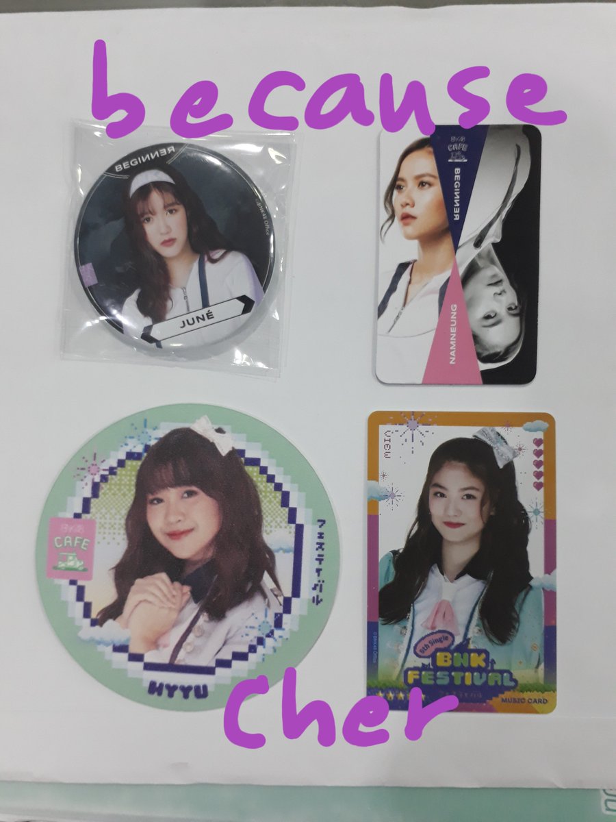 because_Cher's tweet photo. เข็มกลัดBeginnerตาหวาน #TarwaanBNK48 #TarwanBNK48 240 จูเน่ #JunéBNK48 210
Magnet Beginner น้ำหนึ่ง #NamneungBNK48 150
ที่รองแก้วมายยู #MyyuBNK48 45
Music card ยังไม่ขูด ตาหวาน20 วิว10 #ViewBNK48 แผ่นซิง4และ5 แผ่นละ10
#becCreview ค่าส่ง ลทบ30/ems50 #bnk48market #ตลาดนัดBNK48 https://t.co/mQdD5Jo6z6