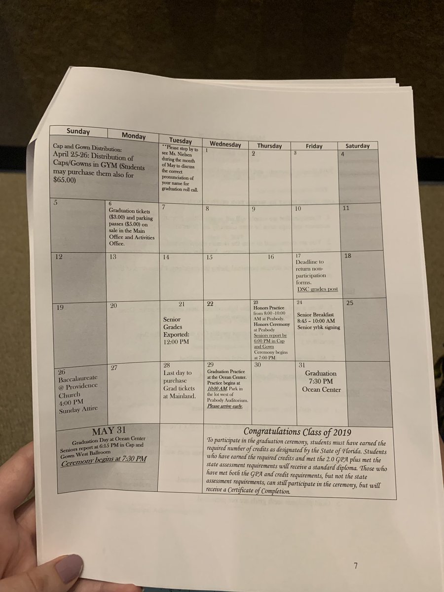 MainlandCO2019's tweet photo. DID YOU MISS THE SENIOR MEETING? Here’s everything you need to know for our LAST month of school!! #bpnd💙💛 https://t.co/6nH3gMVAGR