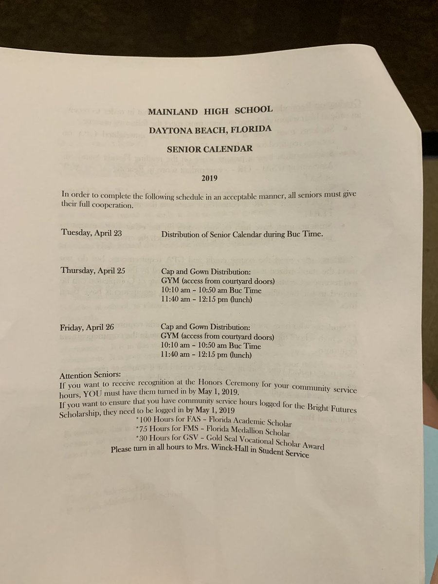 MainlandCO2019's tweet photo. DID YOU MISS THE SENIOR MEETING? Here’s everything you need to know for our LAST month of school!! #bpnd💙💛 https://t.co/6nH3gMVAGR