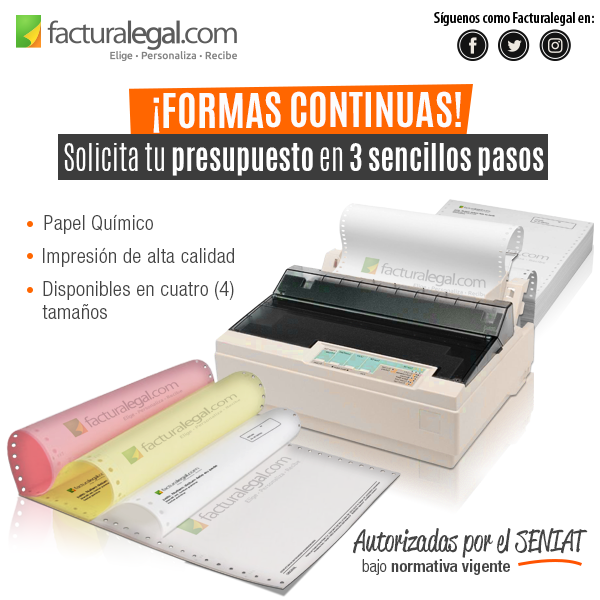 FacturaLegal's tweet photo. ¿Necesitas realizar tus formas continuas? Solicita tu presupuesto en sencillos pasos desde la comodidad de tu casa u oficina https://t.co/8xx2VMQIZw #facturalegal #imprenta https://t.co/1HXGWw9m4Z