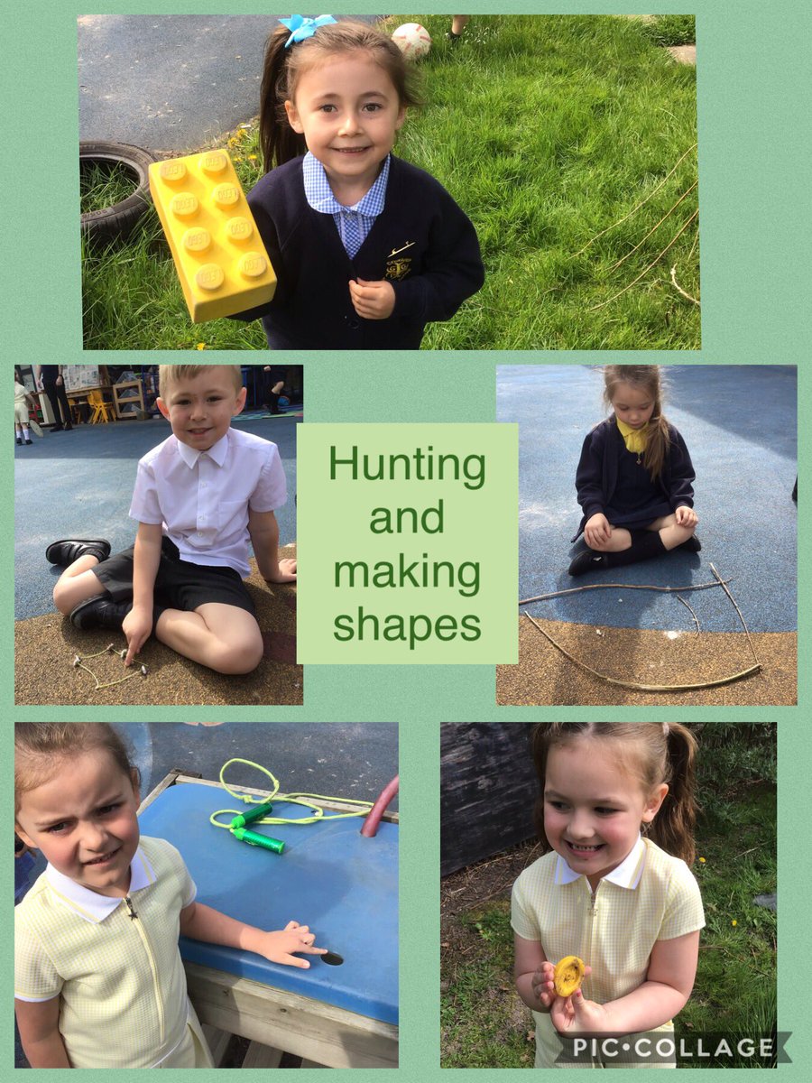 croxtetheyfs's tweet photo. Reception have been challenging themselves in the sun today- hunting and making different shapes in the environment ☀️@CroxtethC @RainbowEduMAT #shapehunt #usingnature https://t.co/gF5Vjw27UG