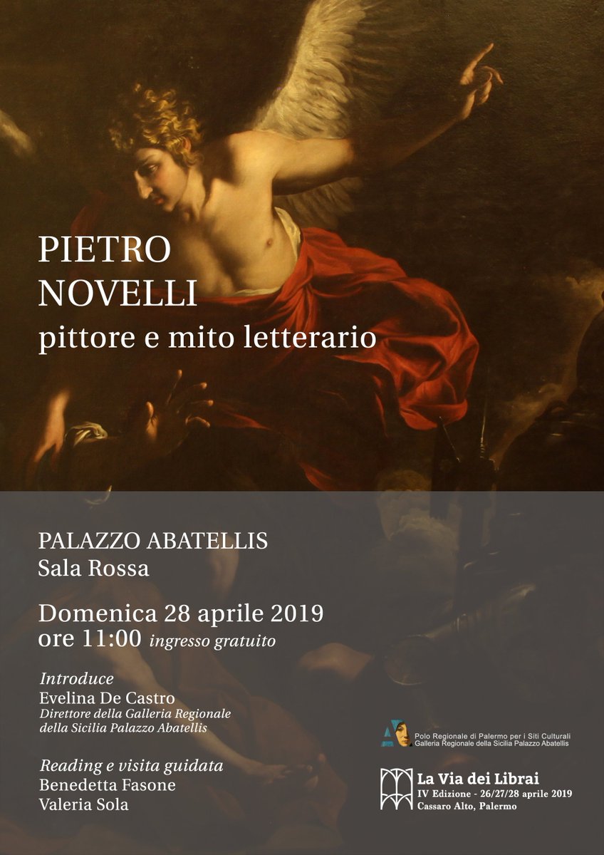 28 aprile 2019
LA VIA DEI LIBRAI A PALAZZO ABATELLIS
#LaviadeiLibrai2019